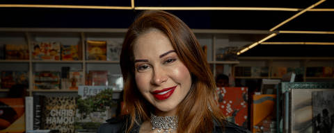 SÃO PAULO-SP, BRASIL 30-04-2025 - O QUE SE COME DO CÉU - A autora Maíra Cardi no lançamento dos livros 